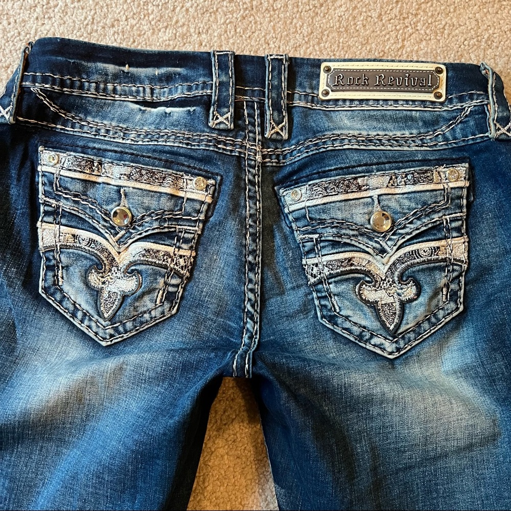 Rock Revival Thais Easy Boot Cut Stretch Jeans, Size 27, Like New